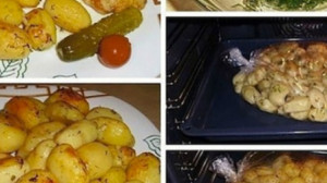 Sütőzacskóban sült fokhagymás burgonya