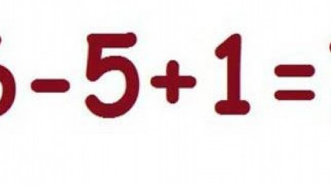 6-5+1=? Egyszerű matematikai feladatnak tűnik elsőre, de... 