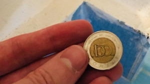 Tegyél a földre egy 100 forintos érmét a szobád egyik sarkában!