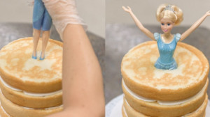 A kislányok kedvence a Barbie babás torta. Házilag is egyszerűen elkészíthető!